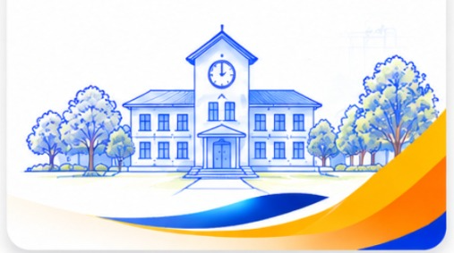 School Building Illustration